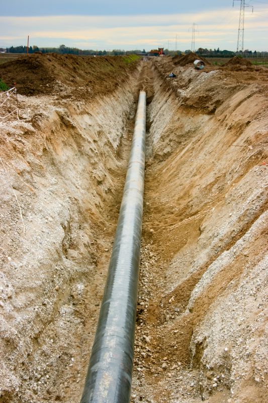 Excavation for Gas Lines